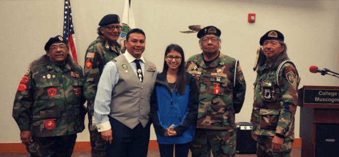 Youth Ambassador Jadyn Williams Honors Mvskoke Veterans with Tribute Video