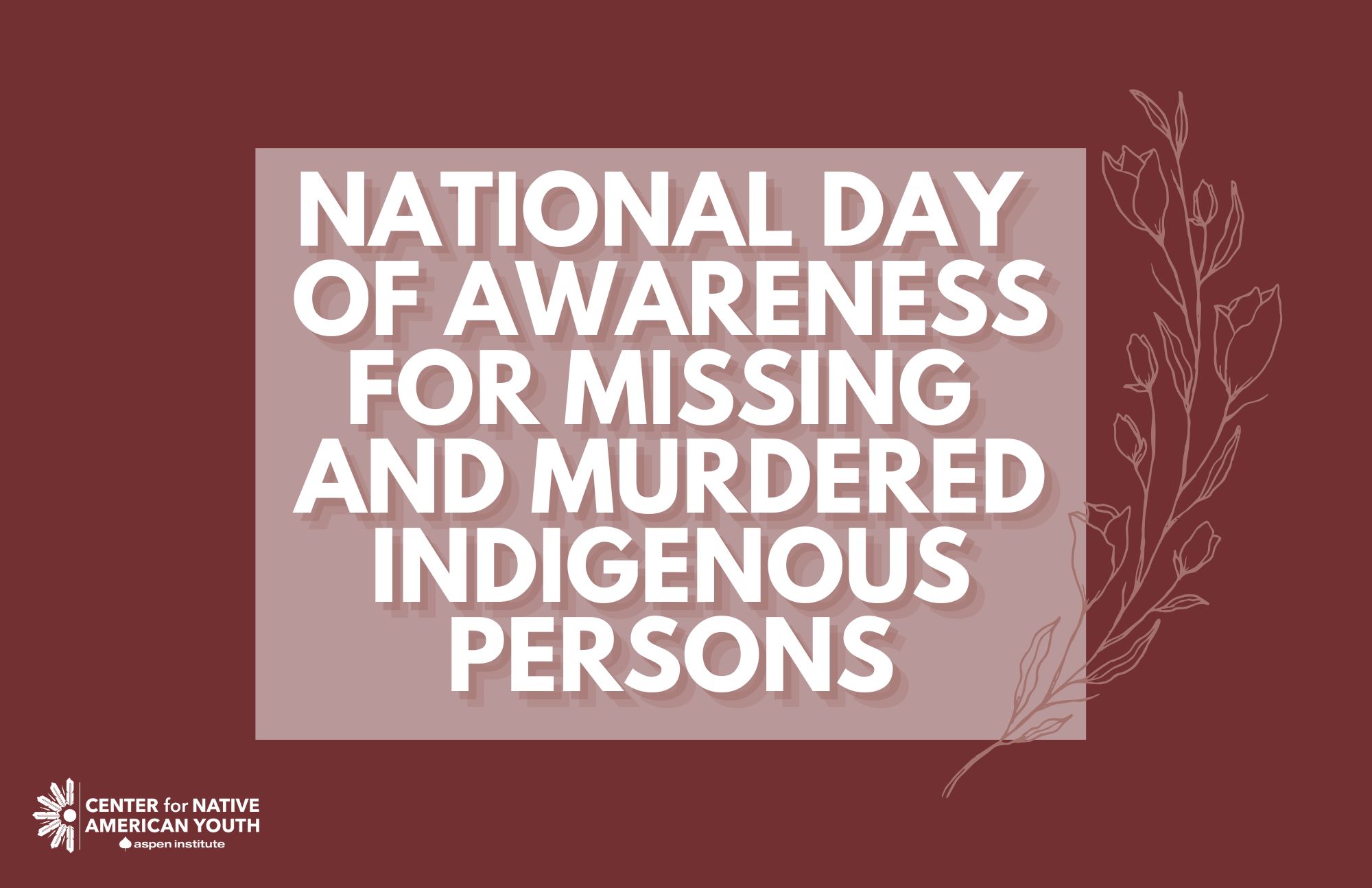 Week of Action for Missing and Murdered Indigenous Persons (MMIP)